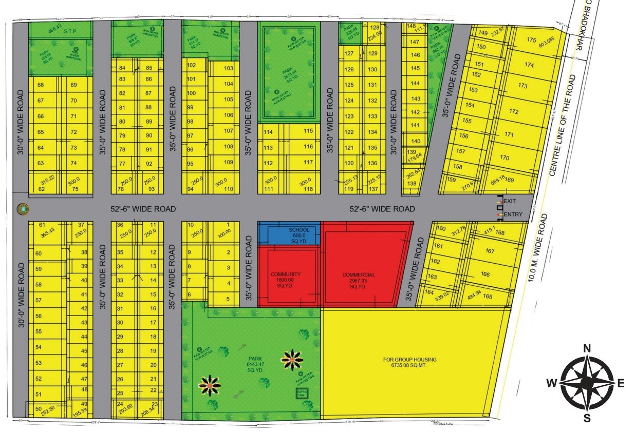 Barsana Vrindavan Awas Yojna - Site Layout Plan